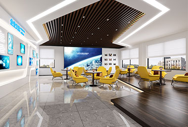 萧山管件办公楼装修设计_案例效果图