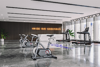 萧山健身器材公司办公室装修设计_案例效果图
