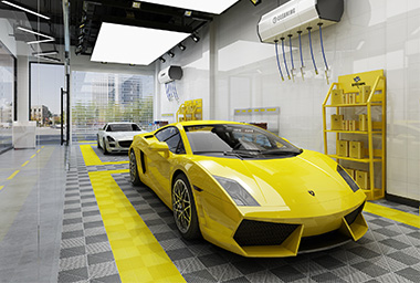 萧山汽车美容中心装修设计_案例效果图