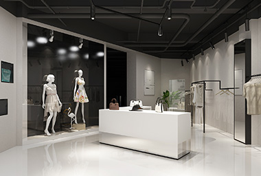 萧山服装展厅装修设计_案例效果图