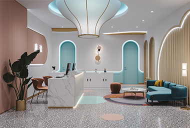 萧山少儿英语培训机构装修设计_案例效果图