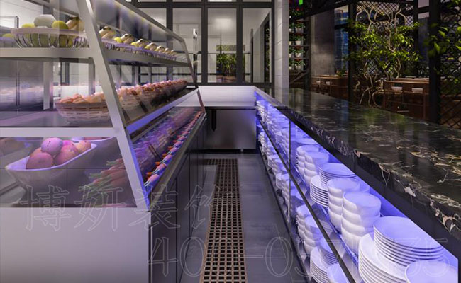 杭州时尚火锅店装修设计_案例效果图 4