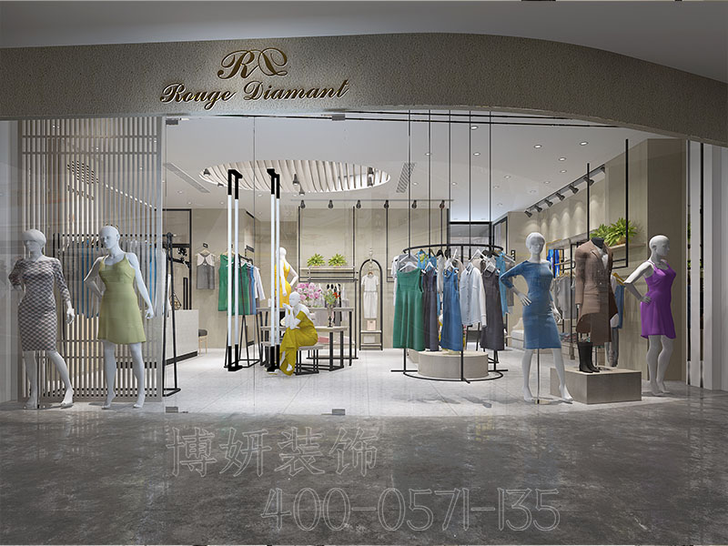 杭州女装店装修设计-装修效果图