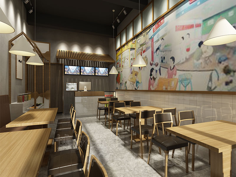 杭州餐厅装修设计案例效果图 3