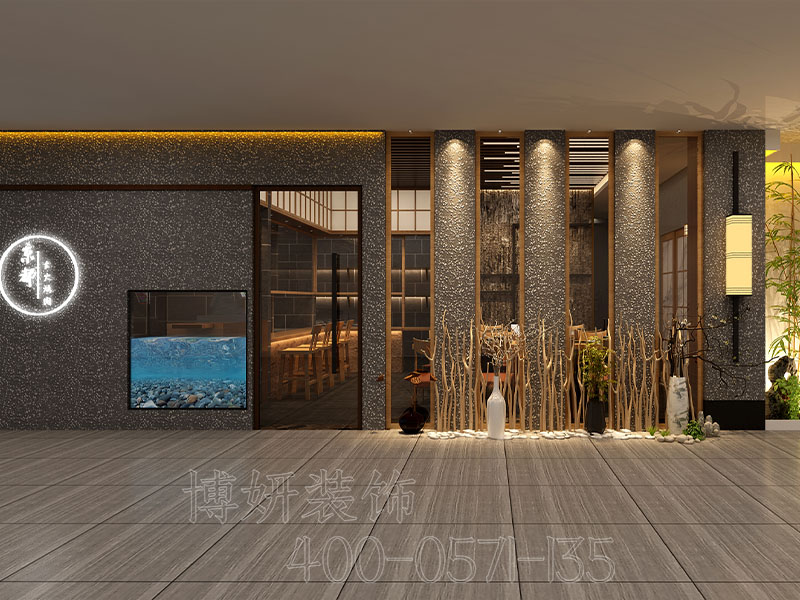 杭州日式餐厅装修设计案例效果图 2