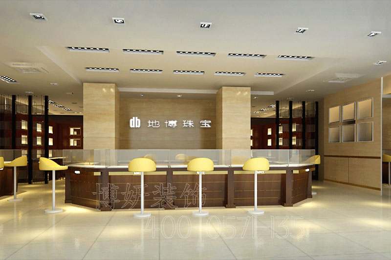 萧山珠宝店装修,珠宝店装饰设计案例图片,杭州珠宝店装修