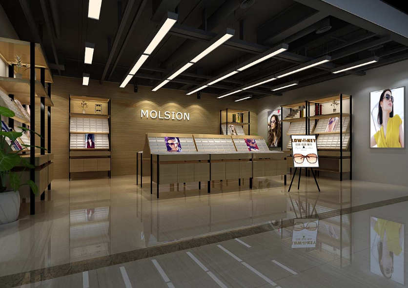 杭州眼镜店装修设计,杭州专业精品眼镜店装修效果图欣赏,杭州眼镜店装修设计案例