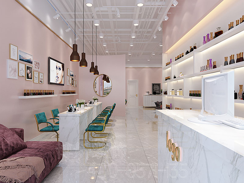 杭州美发店装修,理发店装修怎么显得好看,美发店装修