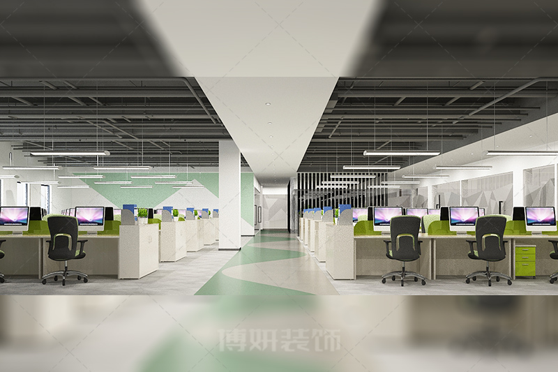 杭州生物科技办公室装修设计,杭州专业的办公室设计效果,杭州办公室装修公司